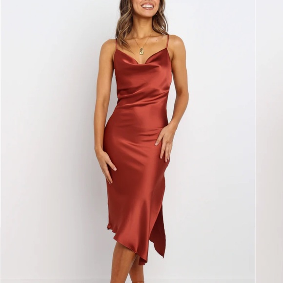 Petal & Pup Dresses & Skirts - Petal & Pup Rust Midi Dress